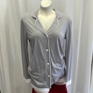 Cosabella Long Sleeve Shorts PJ Set Gray